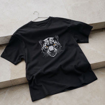 White oversized cotton t-shirt by Wraperers front t-shirt view