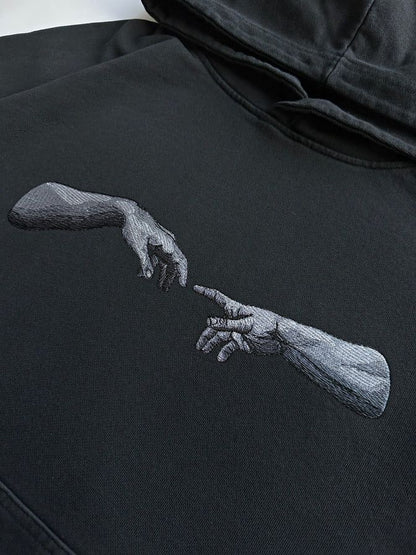 The Touch - Masterwork Embroidered Black Hoodie