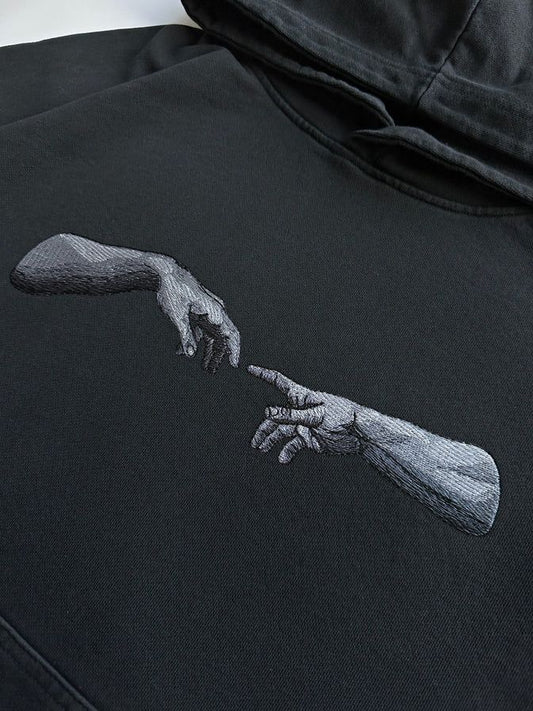 The Touch - Masterwork Embroidered Black Hoodie