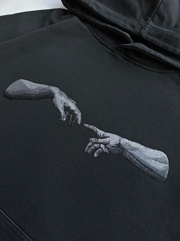 The Touch - Masterwork Embroidered Black Hoodie